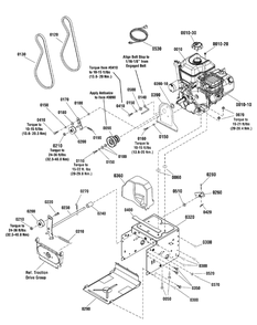 Engine And Frame Group Diagram and Parts List for 1696154-00-824LD 2012 Briggs and Stratton Snow Blower